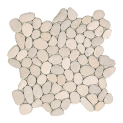 Tesoro Mosaic Tile and Decorative Tiles, Whitesnow, Mosaic,Pebbles, Complete Vanity Sets, KEEKEOS108