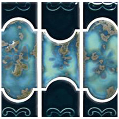 Tesoro Mosaic Tile and Decorative Tiles, BluenavytealturquioseindigoaquaSeafoamGreenemeraldteal, Mosaic, Complete Vanity Sets, POWPLBUE37PT
