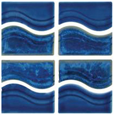 Tesoro Mosaic Tile and Decorative Tiles, BluenavytealturquioseindigoaquaSeafoam, Mosaic, Complete Vanity Sets, POWPLWS253PT