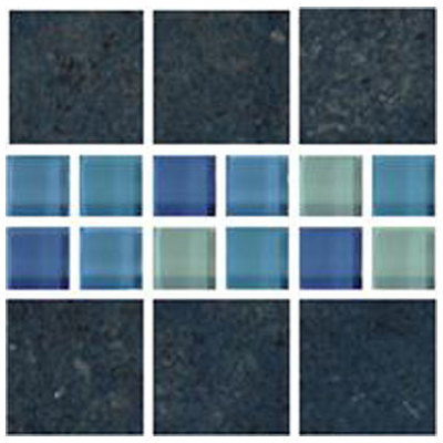Mosaic Tile and Decorative Til Tesoro PRISM TSWPRPABLIBMAPT Bluenavytealturquioseindigoaqu Mosaic Complete Vanity Sets 