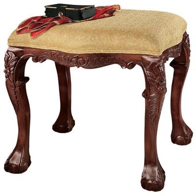 Ottomans and Benches Toscano French Furniture AF1184 846092035977 Themes > Classic > Classic Fur Complete Vanity Sets 