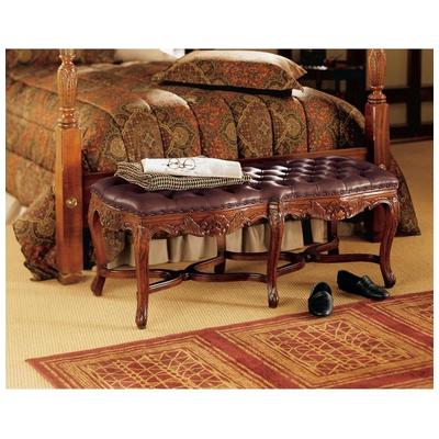 Ottomans and Benches Toscano AF1297 846092035991 Furniture > Furniture Blowout Brown sable Square Complete Vanity Sets 