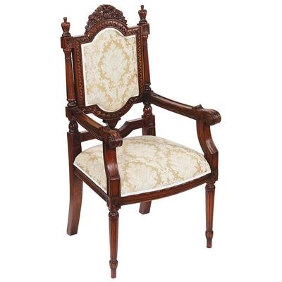 Chairs Toscano French Furniture AF1415 846092036066 Furniture > Chairs > Side Chai Cream beige ivory sand nude ArmChairs Arm Chair Complete Vanity Sets 