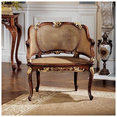 Chairs Toscano French Furniture AF1553 846092036134 Furniture > Chairs > Side Chai Gold Complete Vanity Sets 