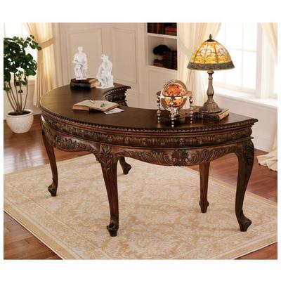 Toscano Desks, Mahogany,Solid MahoganyWood,HARDWOOD,Hardwoods,Rubberwood, Complete Vanity Sets, Furniture > Desks, 846092006458, AF7442,Long Desk (greater than 60 in.)