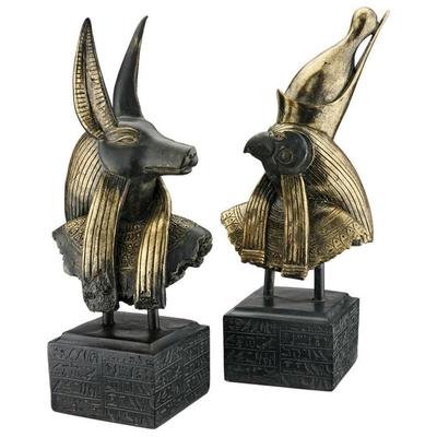 Decorative Figurines and Statu Toscano AH9262223 846092013395 Basil Street > Sculpture Galle Gold Bust Sculptures Complete Vanity Sets 