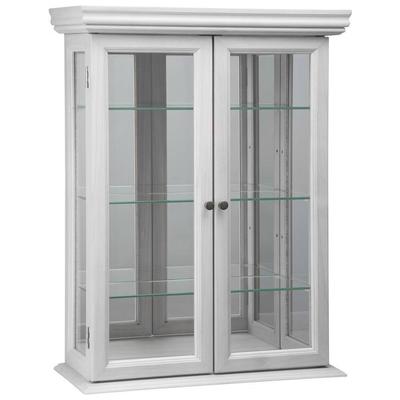 Chests and Cabinets Toscano BN24301 840798119146 Furniture > Shelves Etageres Whitesnow Glass Wood MDF Oak Plywood HAR Mirror White Wood Oak MDF 