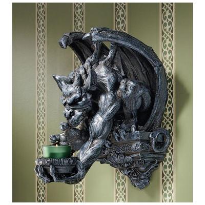 Toscano Wall Art, Gothic Theme,Gothic,goth,dragon,knight, Paintings,Painting,oil,hand paintedSconces,Sconce, Complete Vanity Sets, Dragon & Gargoyle > Gargoyle Home Accents, 846092012435, CL2958