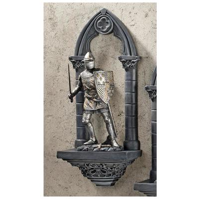 Toscano Wall Art, GoldSilver, Architecture,tower,bridge,archGothic Theme,Gothic,goth,dragon,knight, Complete Vanity Sets, Medieval & Gothic Decor > Medieval Wall Decor, 846092016402, CL55967