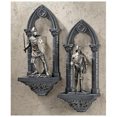 Toscano Wall Art, gold Silver, Architecture,tower,bridge,archGothic Theme,Gothic,goth,dragon,knight, Complete Vanity Sets, Medieval & Gothic Decor > Medieval Wall Decor, 846092030354, CL955951