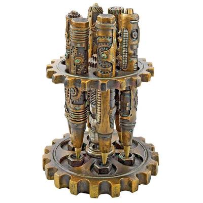 Desk Accessories Toscano CL96840 840798109857 Themes > Steampunk Complete Vanity Sets 