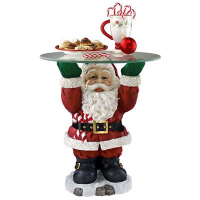 Toscano Accent Tables, Whitesnow, Glass Tables,glassAccent Tables,accent, Complete Vanity Sets, Holiday & Gifts > Christmas Décor & Ornaments > Christmas Décor, 846092092307, EU9285