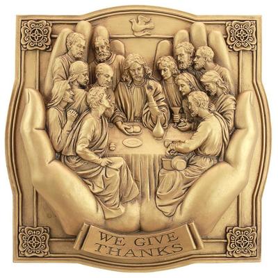Wall Art Toscano EU9360 840798114233 Themes > Christian Home Decor Gold Antique Religion Angel Angels Plaques Plaque Complete Vanity Sets 