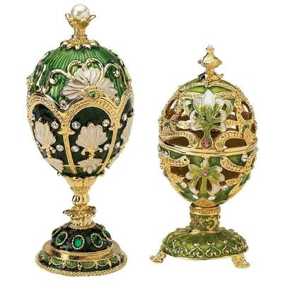 Vases-Urns-Trays-Finials Toscano FH91349 846092030507 Holiday & Gifts > Gift for the Blue navy teal turquiose indig Urns Vases 0-20 Complete Vanity Sets 