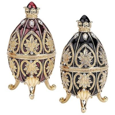 Vases-Urns-Trays-Finials Toscano FH92148 846092028641 Holiday & Gifts > Gift for the Black ebony Urns Vases Black 0-20 Complete Vanity Sets 