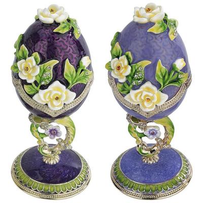 Vases-Urns-Trays-Finials Toscano FH92409 846092058174 Basil Street > Home Accents Ga Purple PlumYellow Urns Vases 0-20 Complete Vanity Sets 