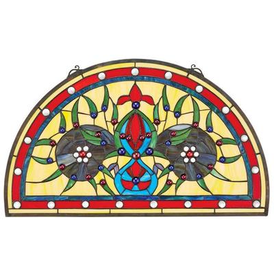 Wall Art Toscano HD545 840798111096 Home Décor > Unique Wall Decor Stained Glass Window art glass Complete Vanity Sets 