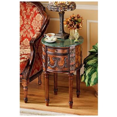 Accent Tables Toscano Classic Accent Tables JU5631 846092023615 Themes > Classic > Classic Fur Greenemeraldteal Wooden Tables wood mahogany te Complete Vanity Sets 
