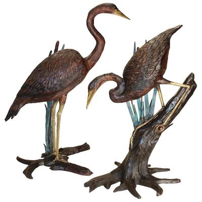 Toscano Decorative Figurines and Statues, green  emerald teal, Bird, Garden Décor > Fountains, 840798109758, KW98111,25-40inches