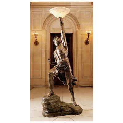 Floor Lamps Toscano KY07954 846092017577 Themes > Greek God Statues & R FLOOR Glass Resin Complete Vanity Sets 