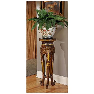 Accent Tables Toscano KY5015 846092031573 Basil Street > SALE Basil Stre Gold Wooden Tables wood mahogany te Complete Vanity Sets 