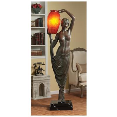 Floor Lamps Toscano Art Deco Home Accents KY8026 846092099726 Home DÃ©cor > Unique Lamps & Li Art Deco FLOOR Marble Resin Complete Vanity Sets 