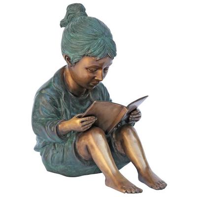 Toscano Decorative Figurines and Statues, green  emerald teal, Statue, Complete Vanity Sets, Garden Décor > Bronze Statues for the Garden > Bronze Children Statues, 840798105224, MP97627,5-15inches