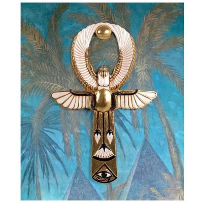 Decorative Figurines and Statu Toscano NE180091 840798122689 Egyptian > Egyptian Wall Decor Gold Statue 
