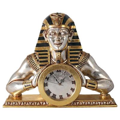 Toscano Clocks, gold, Silver, Wall, Resin, Gold,HAND-PAINTED,Silver, Quartz, GoldBlack GoldSilver, Sale > All Sale > Indoor Statues, 846092014408, NE25362