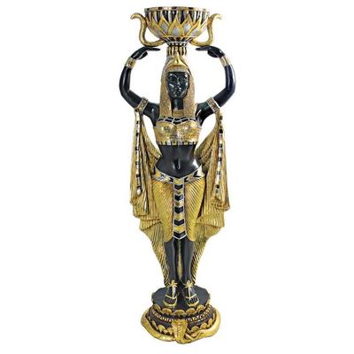 Toscano Decorative Figurines and Statues, black, ebony, gold, , Complete Vanity Sets, Home Décor > Indoor Statues > Large Scale Statues, 846092014446, NE75334,40+inches