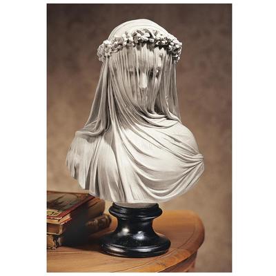 Decorative Figurines and Statu Toscano NG31524 846092004508 Basil Street > Sculpture Galle Blackebony Bust Complete Vanity Sets 