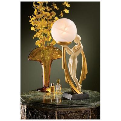 Table Lamps Toscano Art Deco Home Accents PD00328 846092012855 Basil Street > Home Accents Ga Black ebonyCream beige ivory s Globe Art Deco Cork Glass Glass Resin Complete Vanity Sets 