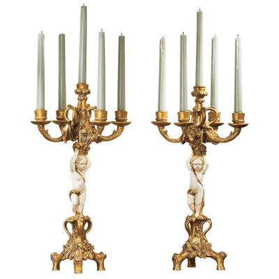 Candleholders Toscano PD2008 846092018604 Basil Street > Home Accents Ga Cream beige ivory sand nudeGol Resin Antique AntiquedGold Ivory Complete Vanity Sets 