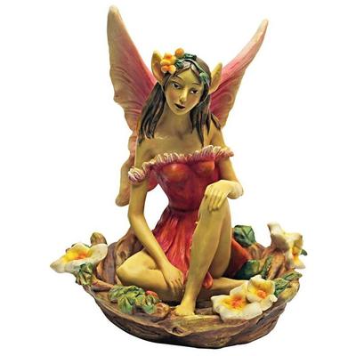 Decorative Figurines and Statu Toscano QM175892 846092043125 Themes > Fairies > Fairy Indoo RedBurgundyruby Statue Complete Vanity Sets 