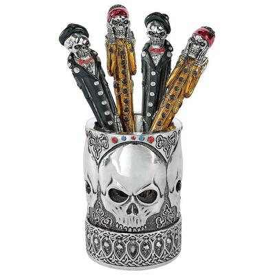 Themed Holiday Decor Toscano QS23010 840798108256 Themes > Skeletons & Skull Dec Complete Vanity Sets 