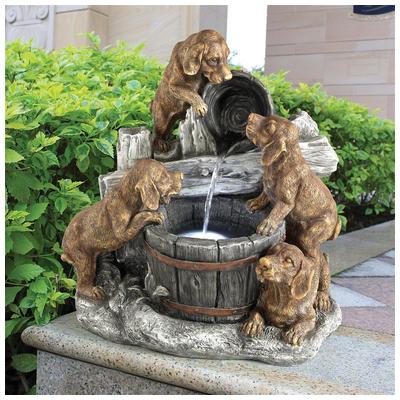 Garden Fountains Toscano SH382614 840798105774 Themes > Animal DÃ©cor > Dogs Animals Lions Dog CatGarden Complete Vanity Sets 