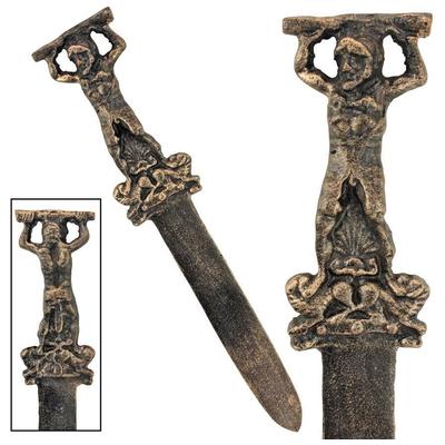 Toscano Wall Art, Gothic Theme,Gothic,goth,dragon,knight, Armor,Metal Art,metal,iron, Complete Vanity Sets, Medieval & Gothic Decor > Medieval Swords & Armor, 846092035007, SP1086