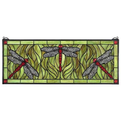 Toscano Wall Art, BluenavytealturquioseindigoaquaSeafoamGreenemeraldteal, Stained Glass,Window,art glass, Complete Vanity Sets, Home Décor > Unique Wall Decor > Stained Glass, 840798111737, TF10021