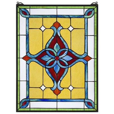 Toscano Wall Art, blue, navy, teal, turquiose, indigo, goaqua, Seafoam, gold, green, , emerald, teal, red, burgundy, ruby, , Antique, Stained Glass,Window,art glass, Home Décor > Unique Wall Decor > Stained Gla