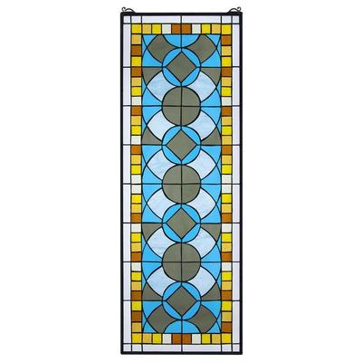 Wall Art Toscano TF28033 840798118514 Home Décor > Unique Wall Decor Abstract Antique Stained Glass Window art glass 