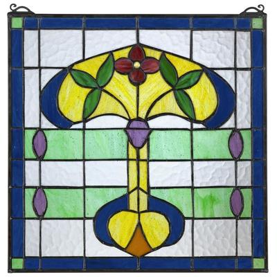 Toscano Wall Art, BluenavytealturquioseindigoaquaSeafoamGreenemeraldtealYellow, Antique,Floral,flower,flowers,bloom,blooming,orchid,rose,tulip,succulent,leaf,leaves, Metal Art,metal,ironStained Glass,Window,art glass, Home Décor > Unique Wall Decor >