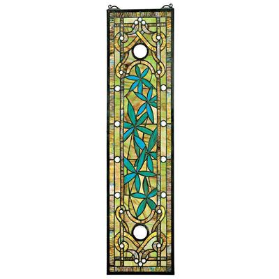 Wall Art Toscano TF86 840798100564 Home Décor > Unique Wall Decor Floral flower flowers bloom bl Stained Glass Window art glass Complete Vanity Sets 