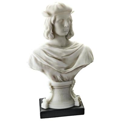 Decorative Figurines and Statu Toscano WU75566 846092074532 Basil Street > Sculpture Galle Bust Statue Complete Vanity Sets 