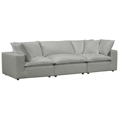 Sofas and Loveseat Tov Furniture Cali Polyester Slate Upholstery REN-L0090 793611835566 Sofas Loveseat Love seatSectional So Polyester Contemporary Contemporary/Mode 