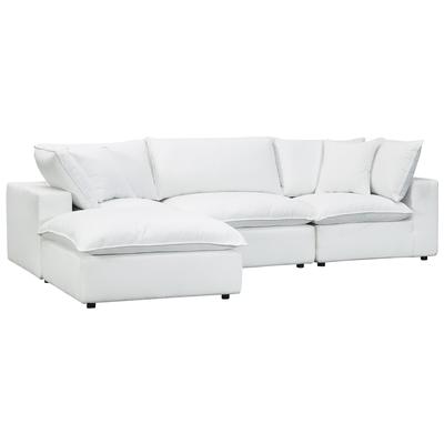 Sofas and Loveseat Tov Furniture Cali Polyester Pearl Upholstery REN-L0092-SEC 793611835627 Sectionals Loveseat Love seatSectional So Polyester Contemporary Contemporary/Mode 