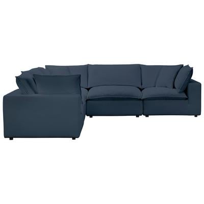 Tov Furniture Sofas and Loveseat, Loveseat,Love seatSectional,Sofa, Polyester, Contemporary,Contemporary/ModernModern,Nuevo,Whiteline,Contemporary/Modern,tov,bellini,rossetto, Navy, Polyester, Upholstery, Sectionals, 793580621788, REN-L0096-SEC1
