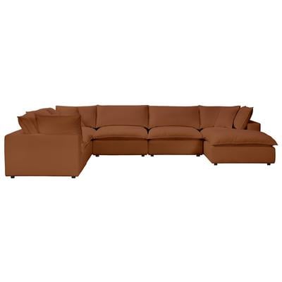 Tov Furniture Sofas and Loveseat, Chaise,LoungeLoveseat,Love seatSectional,Sofa, Polyester, Contemporary,Contemporary/ModernModern,Nuevo,Whiteline,Contemporary/Modern,tov,bellini,rossetto, Rust, Polyester, Upholstery, Sectionals, 793580621818, REN-L0