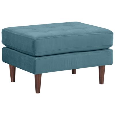 Tov Furniture Ottomans and Benches, Blue,navy,teal,turquiose,indigo,aqua,SeafoamGreen,emerald,teal, Blue, Foam,Polyester,Wood, Living Room Furniture, Benches & Ottomans, 793580618559, REN-L01110