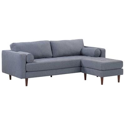 Sofas and Loveseat Tov Furniture Cave Foam Polyester Wood Navy Living Room Furniture REN-L01233-SEC 793580618801 Sectionals Loveseat Love seatSectional So Polyester Contemporary Contemporary/Mode Tufted tufting 