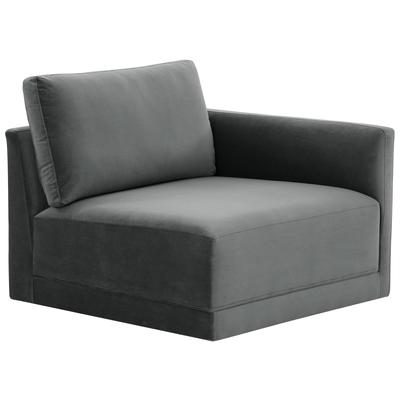 Chairs Tov Furniture Willow Plywood Velvet Charcoal Upholstery REN-L03120-RC 793580619273 Sectionals Corner Chairs Corner 